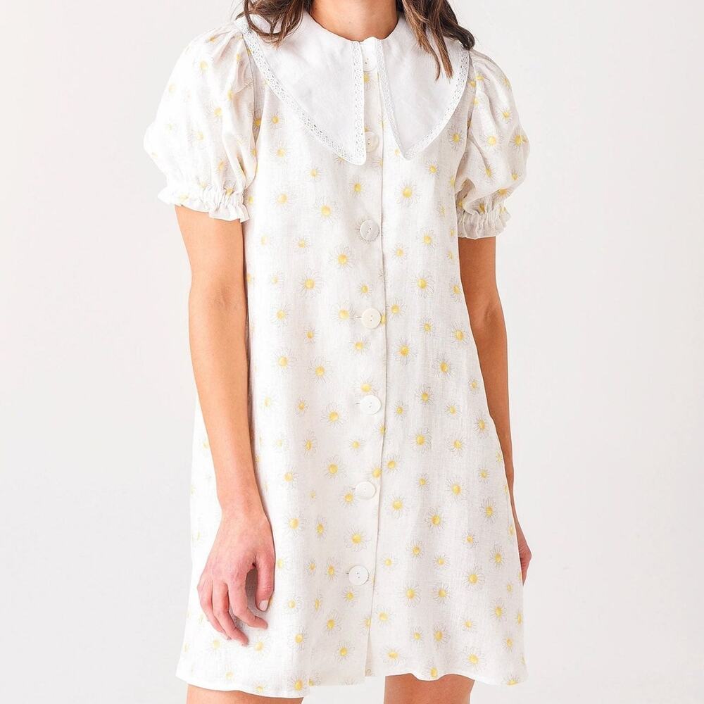 SLEEPER WOMEN'S MARIE LINEN DRESS size XS